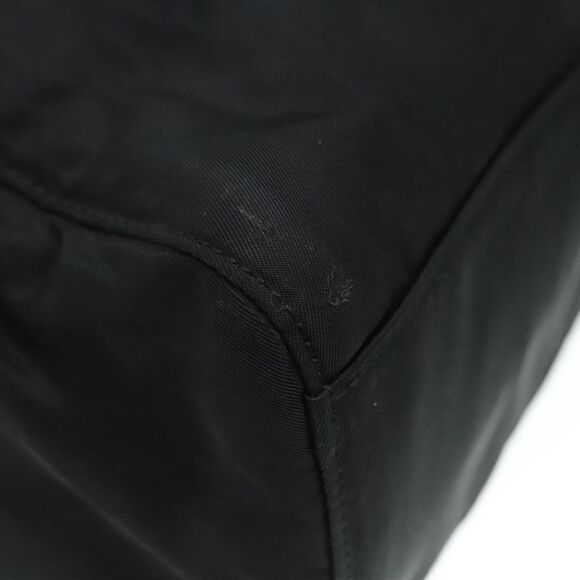 Prada Triangle Logo Black Synthetic Tote Bag (Pre-Owned) - Picture 10 of 16
